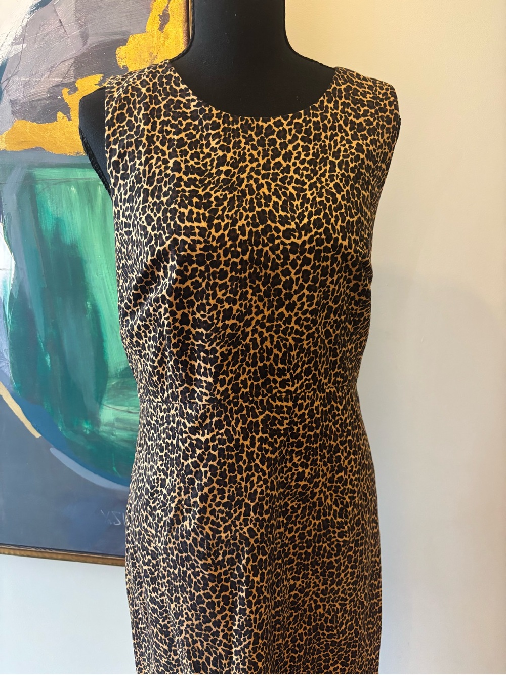 J. Crew Animal Print Midi Dress